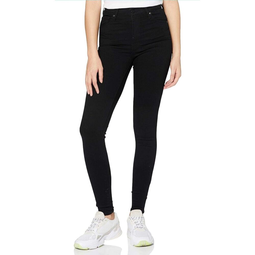 Levis Jeans Junior's Womens Mile High Super Skinny Galaxy Black Size 24/30